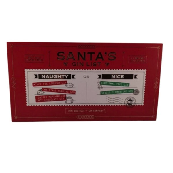 Sales That Boutique-y Gin Santa Gin List (40% ABV) 5x 30 ML