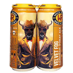 Wild Rose Velvet Fog Canadian Wheat Ale (4.5% abv) 4x473ml