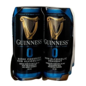 Guinness Zero Non-Alcoholic Draught (0.05% ABV) 4x440ML