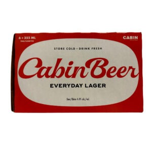 Craft Beer, Ciders, Coolers Cabin Beer Everyday Lager (4.4% ABV) 6x355ML