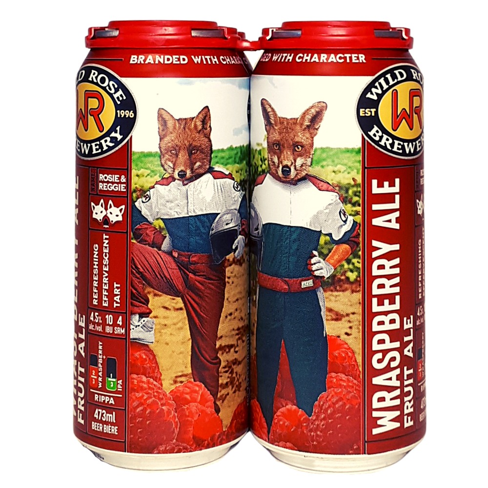 Wild Rose Wraspberry Fruit Ale (4.5% abv) 4x473ml | RMWSB.COM