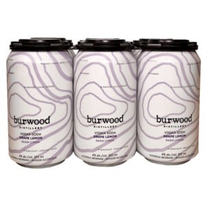 Burwood Grape Lemon Vodka Soda (4% ABV) 6x355ML