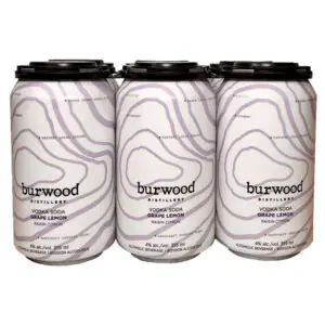 Burwood Grape Lemon Vodka Soda (4% ABV) 6x355ML