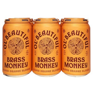 Craft Beer, Ciders, Coolers Ol' Beautiful Brass Monkey Blood Orange Blonde (4% abv) 6x355ml
