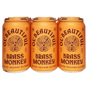 Craft Beer, Ciders, Coolers Ol' Beautiful Brass Monkey Blood Orange Blonde (4% abv) 6x355ml