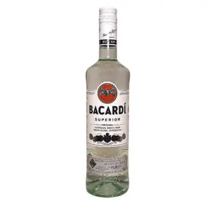 Bacardi Superior White Rum (40% ABV) 750ML