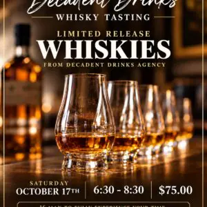 Home Decadent Drinks Whisky Tasting Event